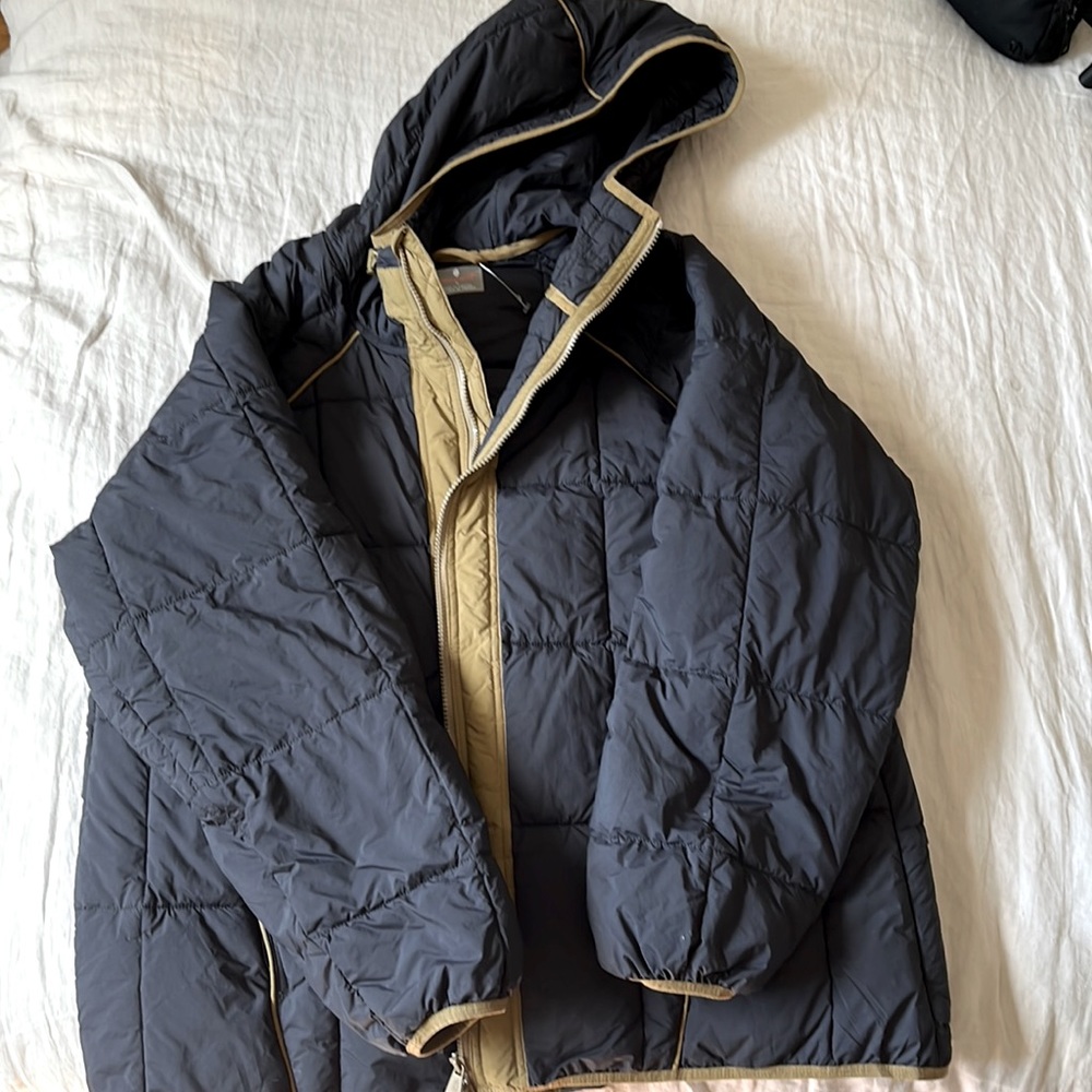 Free people packable coat.